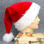 Christmas Hat Soft Fleece With Faux Fur Trim