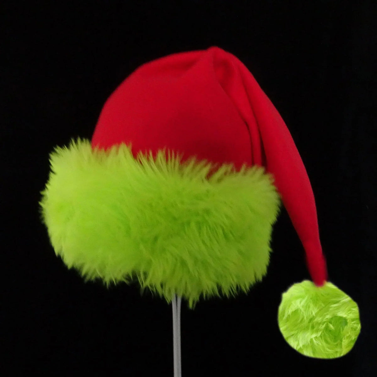 Christmas Hat Soft Plush Trim One Size Fits All