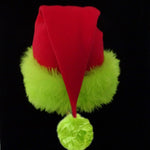 Christmas Hat Soft Plush Trim One Size Fits All