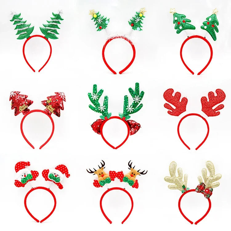 Christmas Headband Santa Figurines Soft & Comfortable Fit