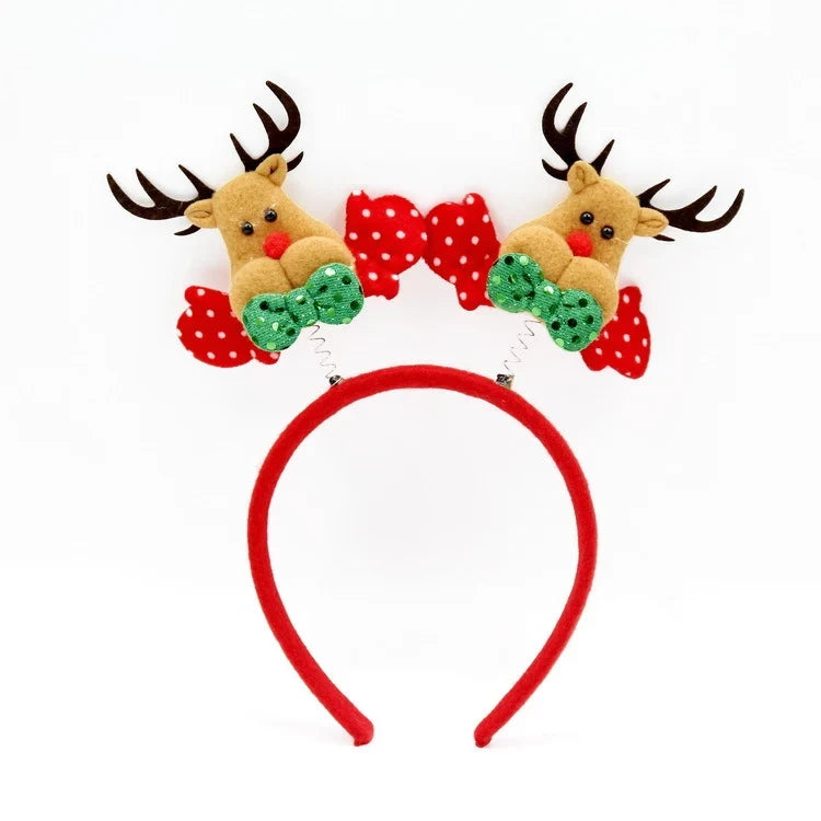 Christmas Headband Santa Figurines Soft & Comfortable Fit