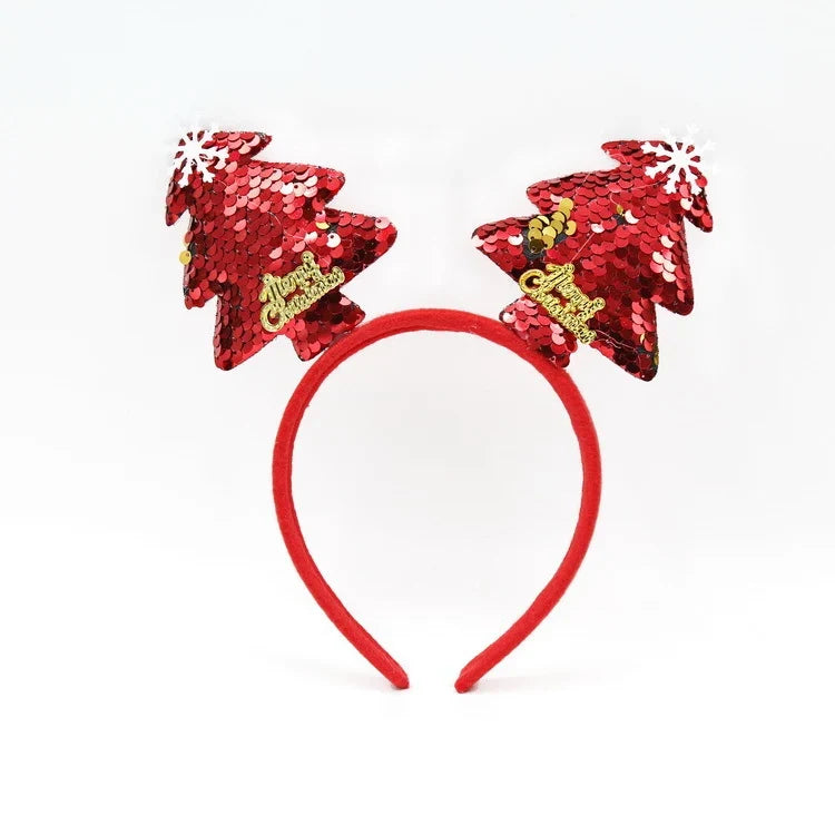 Christmas Headband Santa Figurines Soft & Comfortable Fit