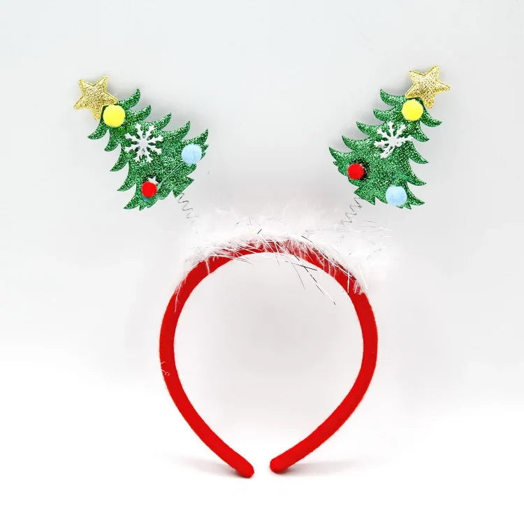 Christmas Headband Santa Figurines Soft & Comfortable Fit