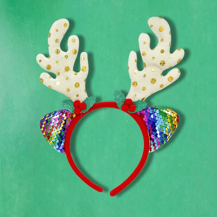 Christmas Headband Santa Figurines Soft & Comfortable Fit