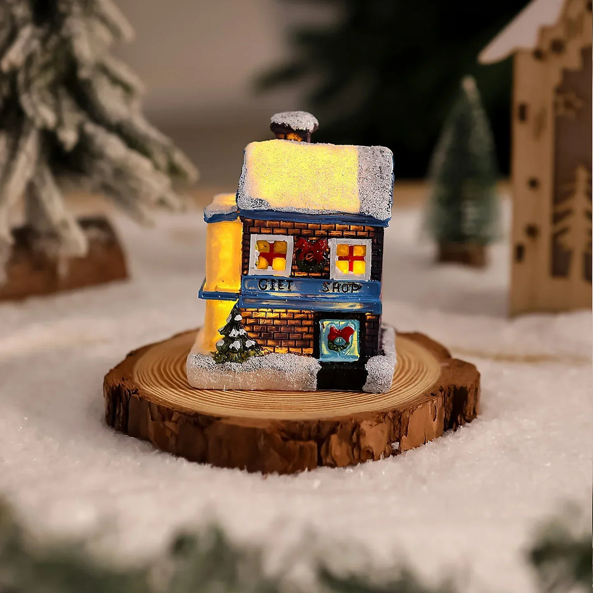 Christmas House Light Handcrafted Soft Glow Indoor & Outdoor