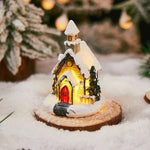 Christmas House Soft LED Glow Polyresin Indoor & Outdoor