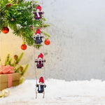 Christmas Ladder Handcrafted Figures & Easy-Hang Loop