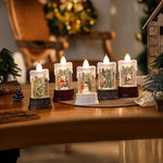 Christmas Lantern Animated Santa LED & Battery-Free