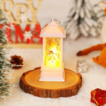 Christmas Lantern Animated Santa Motif Warm LED Battery Free