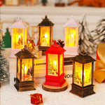 Christmas Lantern Animated Santa Motif Warm LED Battery Free