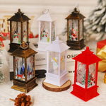 Christmas Lantern Animated Santa Motif Warm LED Battery Free