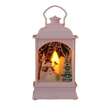 Christmas Lantern Animated Santa Motif Warm LED Battery Free