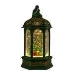 Christmas Lantern Animated Santa Movement Warm LED Battery-Free