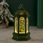 Christmas Lantern Animated Santa Movement Warm LED Battery-Free