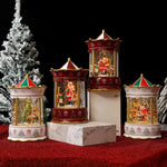 Christmas Lantern Animated Snow Scenes Battery-Free