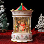 Christmas Lantern Animated Snow Scenes Battery-Free