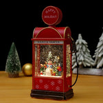 Christmas Lantern Animated Snowman Scene Integrated LED