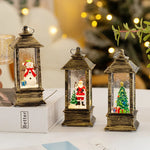 Christmas Lantern Built-In LED & Snow Effect Battery-Free