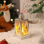 Christmas Lantern Built-In Warm White LED Winter Motifs