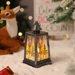 Christmas Lantern Built-In Warm White LED Winter Motifs