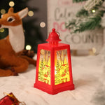 Christmas Lantern Built-In Warm White LED Winter Motifs