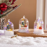 Christmas Lantern Clear Dome Warm White LED
