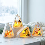 Christmas Lantern Durable Plastic Warm Light Indoor & Outdoor
