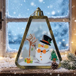 Christmas Lantern Durable Plastic Warm Light Indoor & Outdoor