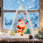 Christmas Lantern Durable Plastic Warm Light Indoor & Outdoor