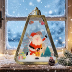 Christmas Lantern Durable Plastic Warm Light Indoor & Outdoor
