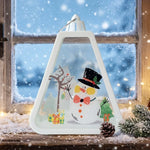Christmas Lantern Durable Plastic Warm Light Indoor & Outdoor