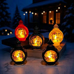 Christmas Lantern Festive Scene Cutout Soft Warm Glow