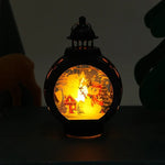 Christmas Lantern Festive Scene Cutout Soft Warm Glow