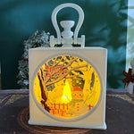 Christmas Lantern Flameless Warm LED Durable Metal