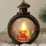 Christmas Lantern Flickering LED Battery Free Indoor & Outdoor