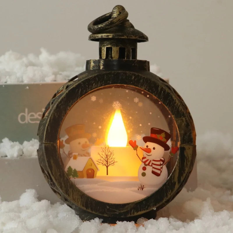 Christmas Lantern Flickering LED Battery Free Indoor & Outdoor