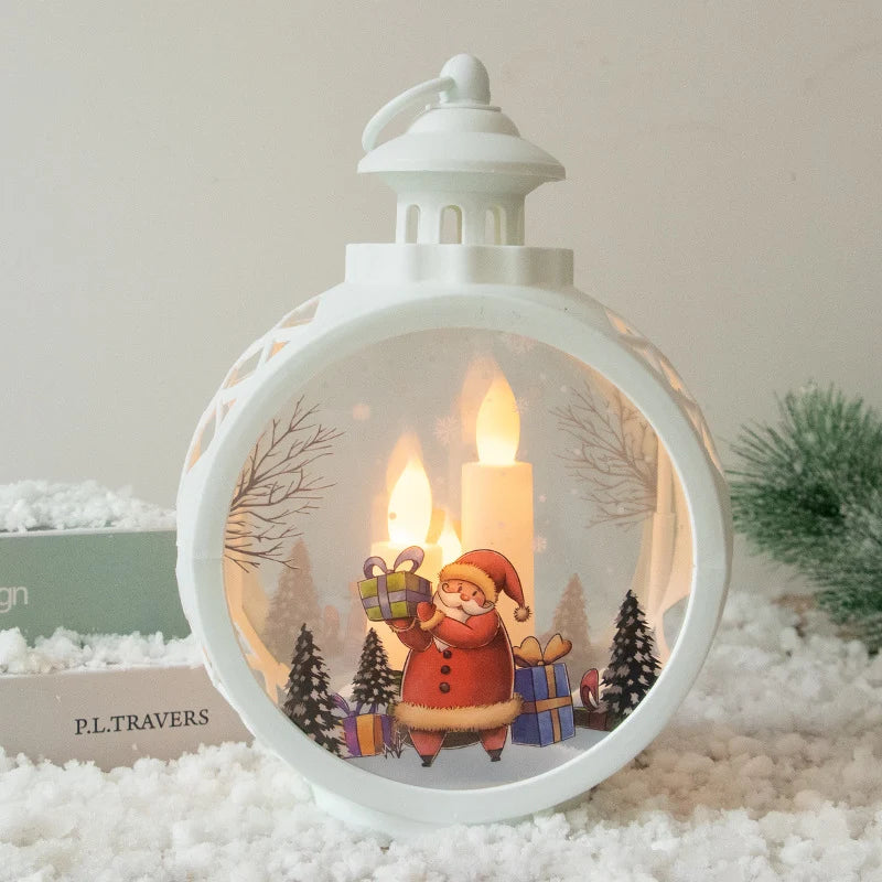 Christmas Lantern Flickering LED Battery Free Indoor & Outdoor