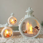 Christmas Lantern Flickering LED Battery Free Indoor & Outdoor