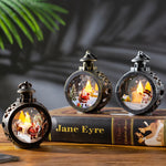 Christmas Lantern Flickering LED Battery Free Indoor & Outdoor