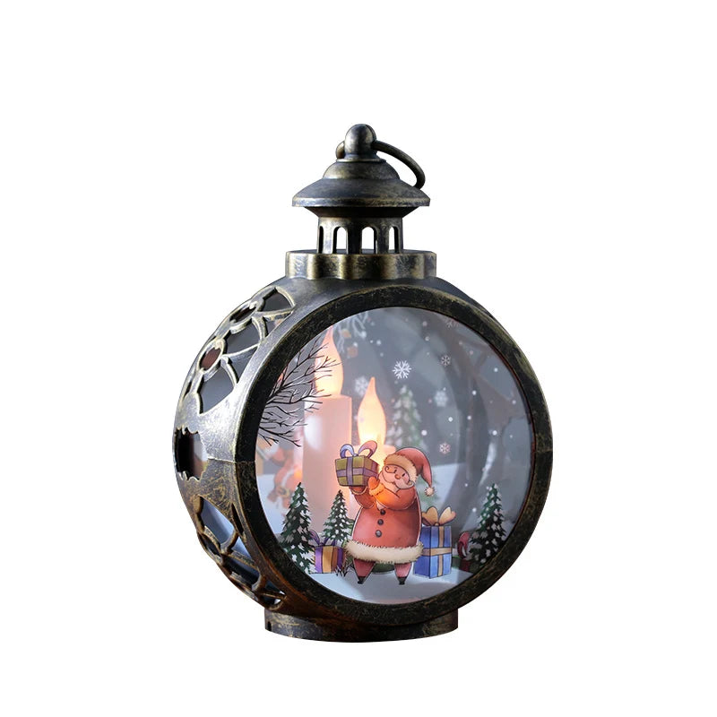 Christmas Lantern Flickering LED Battery Free Indoor & Outdoor