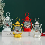 Christmas Lantern Glass & Metal Warm Light