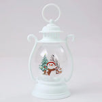 Christmas Lantern Glass & Metal Warm Light