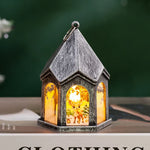 Christmas Lantern House-Shaped Flameless Warm LED
