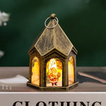Christmas Lantern House-Shaped Flameless Warm LED