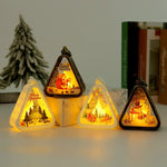 Christmas Lantern House Shaped Warm LED
