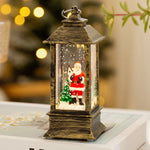 Christmas Lantern Integrated LED & Snow Effect
