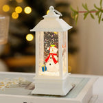 Christmas Lantern Integrated LED & Snow Effect