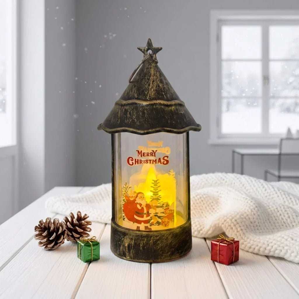Christmas Lantern LED Festive Motif Lightweight & Portable