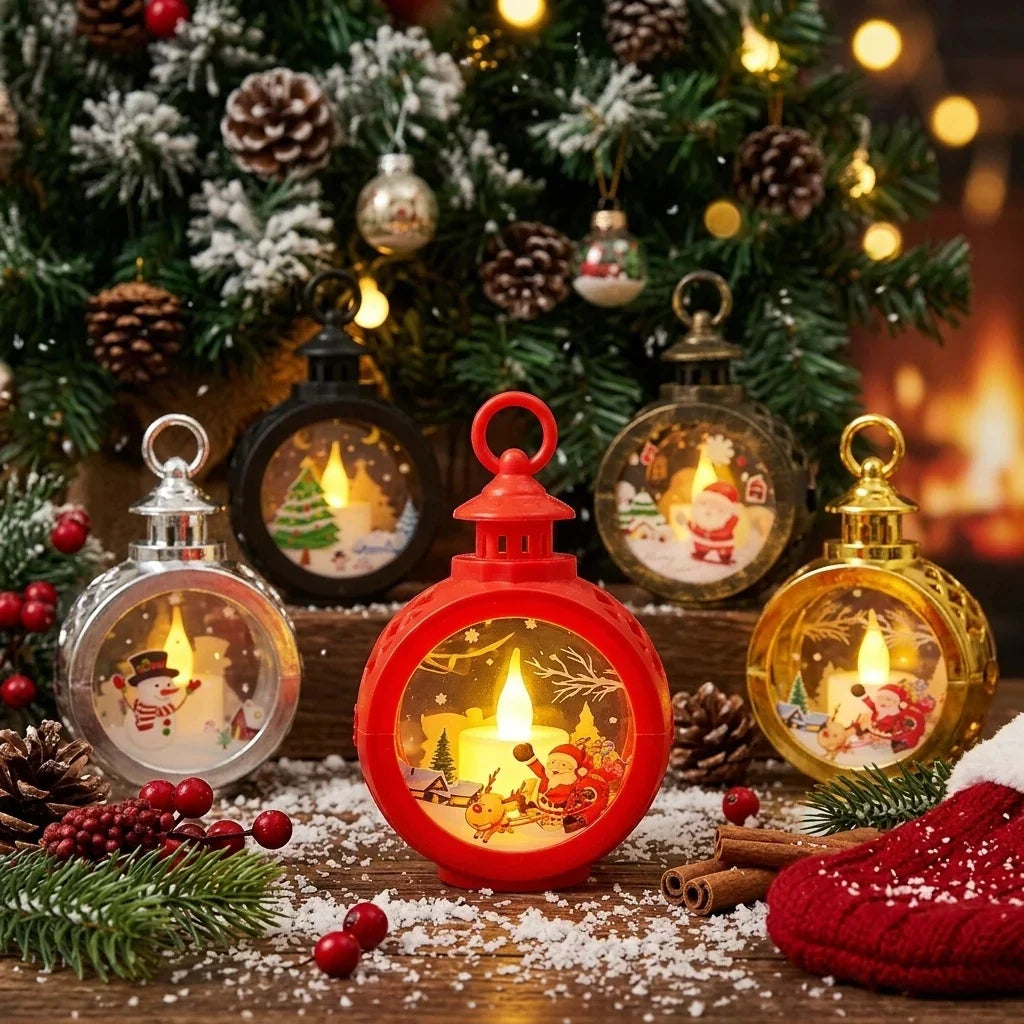 Christmas Lantern LED Flame Simulation Indoor & Outdoor