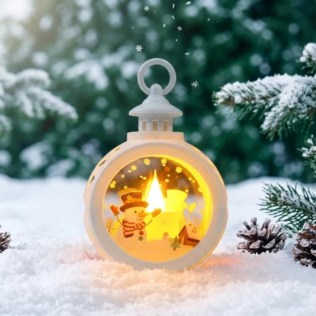 Christmas Lantern LED Flame Simulation Indoor & Outdoor